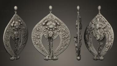 Jewelry Deity Earring 3d model